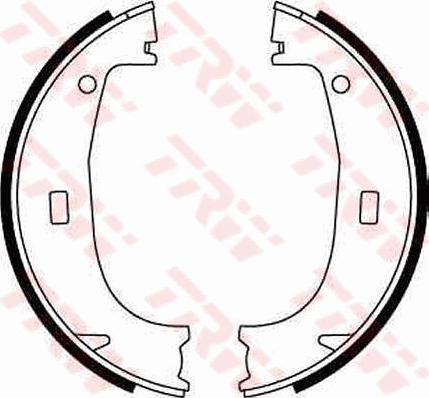 TRW GS8594 - Brake Shoe Set, parking brake www.autospares.lv