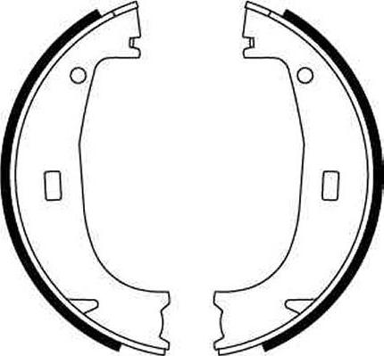 TRW GS8594 - Brake Shoe Set, parking brake www.autospares.lv