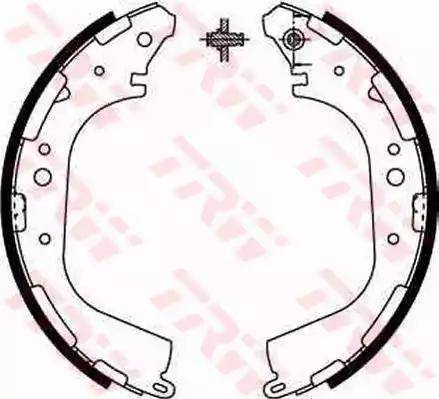 Alpha Brakes HST-NS-045 - Brake Shoe Set www.autospares.lv