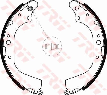 TRW GS8592 - Brake Shoe Set www.autospares.lv