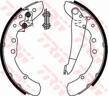 TRW GS8544 - Brake Shoe Set www.autospares.lv