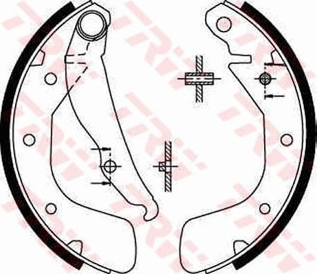 TRW GS8543 - Brake Shoe Set www.autospares.lv