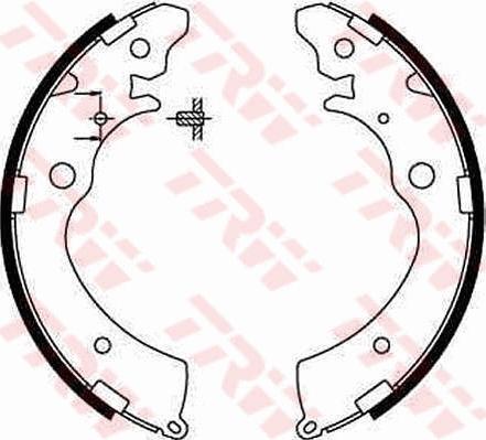 TRW GS8559 - Комплект тормозных колодок, барабанные www.autospares.lv