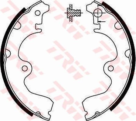 TRW GS8554 - Brake Shoe Set www.autospares.lv