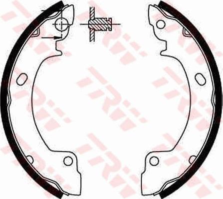 TRW GS8552 - Bremžu loku komplekts autospares.lv