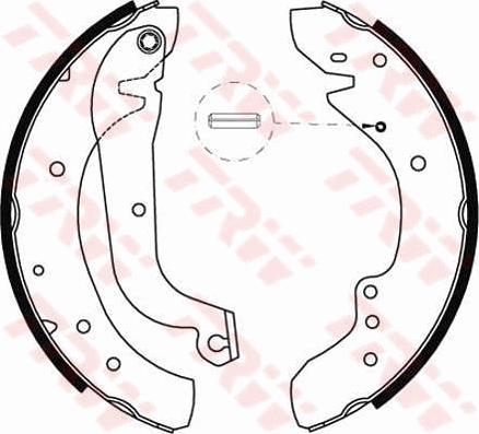 TRW GS8565 - Brake Shoe Set www.autospares.lv