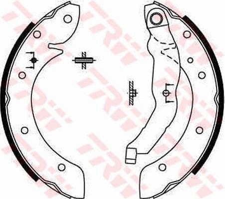 TRW GS8567 - Brake Shoe Set www.autospares.lv