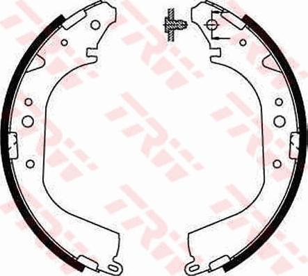 TRW GS8502 - Bremžu loku komplekts www.autospares.lv