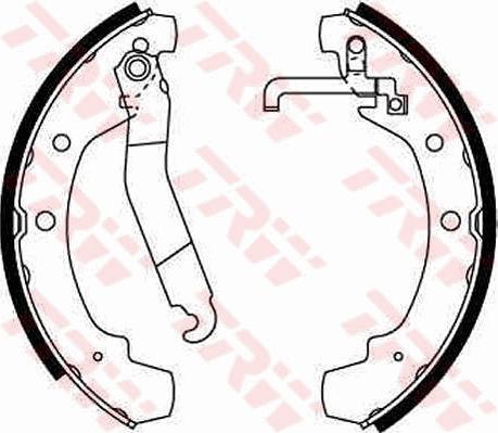 TRW GS8511 - Bremžu loku komplekts www.autospares.lv