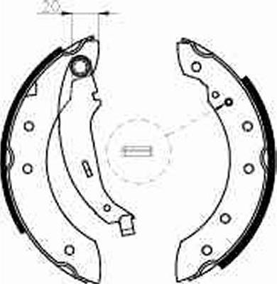 TRW GS8534 - Bremžu loku komplekts www.autospares.lv