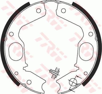 TRW GS8695 - Bremžu loku kompl., Stāvbremze www.autospares.lv