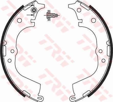 TRW GS8693 - Brake Shoe Set www.autospares.lv