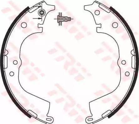 Alpha Brakes HST-TY-072 - Brake Shoe Set www.autospares.lv