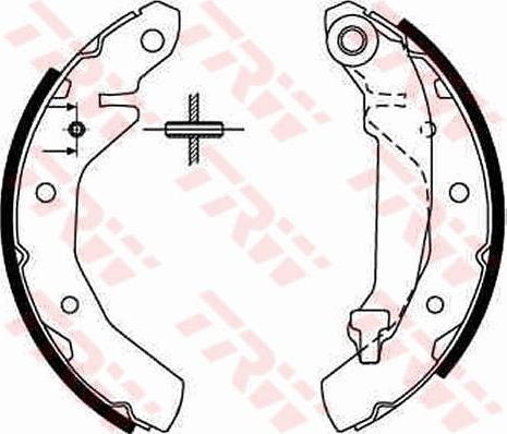 TRW GS8646 - Bremžu loku komplekts www.autospares.lv