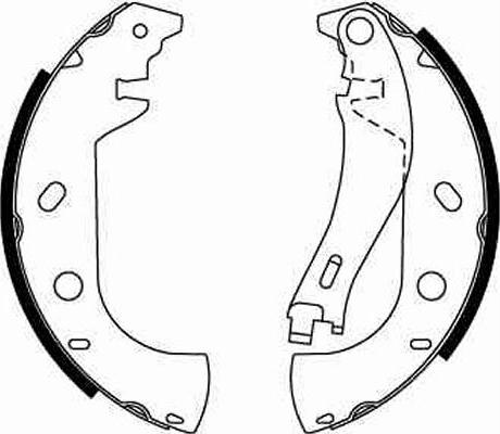 TRW GS8653 - Bremžu loku komplekts autospares.lv