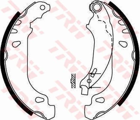 TRW GS8669 - Brake Shoe Set www.autospares.lv