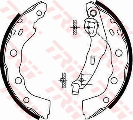 TRW GS8665 - Bremžu loku komplekts www.autospares.lv