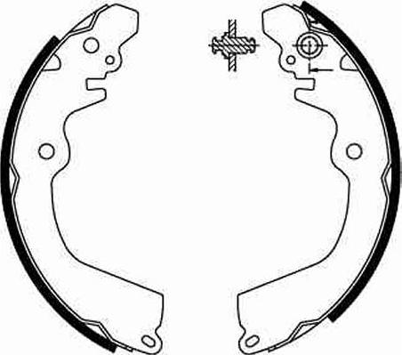 TRW GS8666 - Brake Shoe Set www.autospares.lv