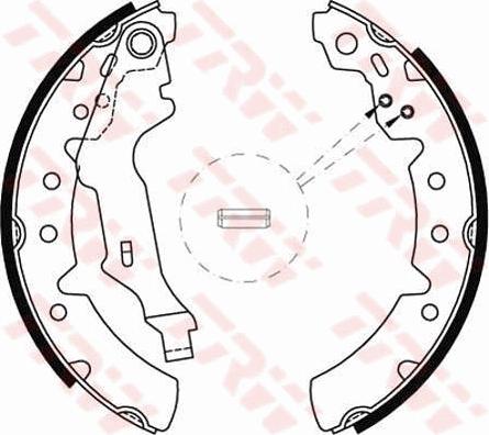 TRW GS8603 - Brake Shoe Set www.autospares.lv