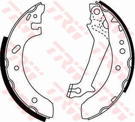 TRW GS8607 - Brake Shoe Set www.autospares.lv