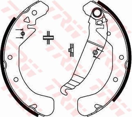 TRW GS8637 - Brake Shoe Set www.autospares.lv