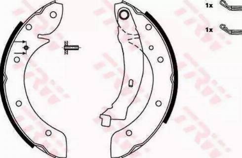 Alpha Brakes HST-RE-030 - Brake Shoe Set www.autospares.lv