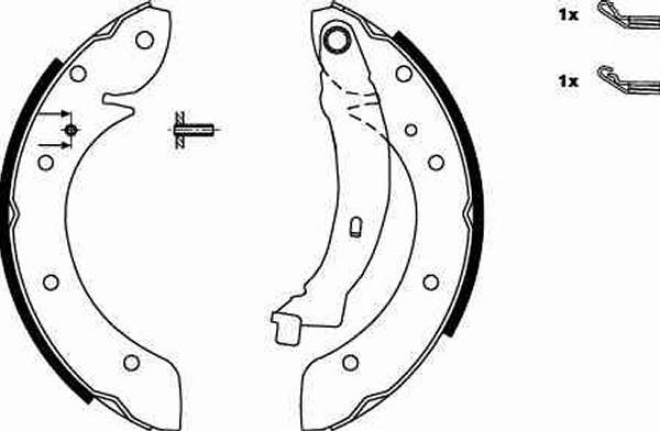 TRW GS8620 - Brake Shoe Set www.autospares.lv