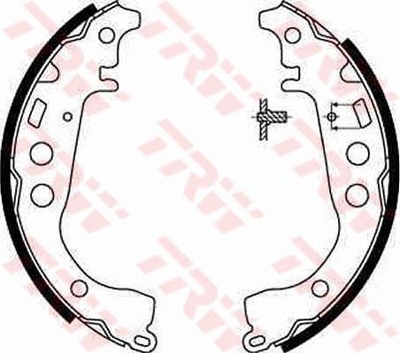 TRW GS8673 - Bremžu loku komplekts autospares.lv