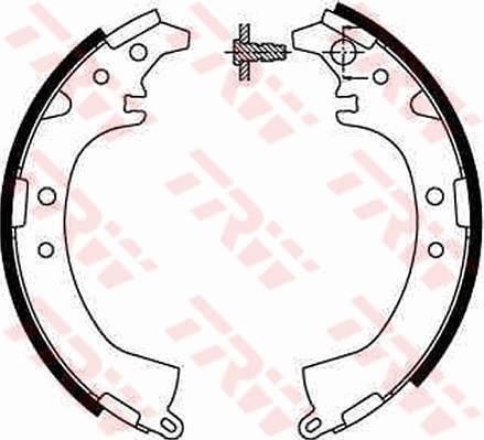 TRW GS8672 - Brake Shoe Set www.autospares.lv