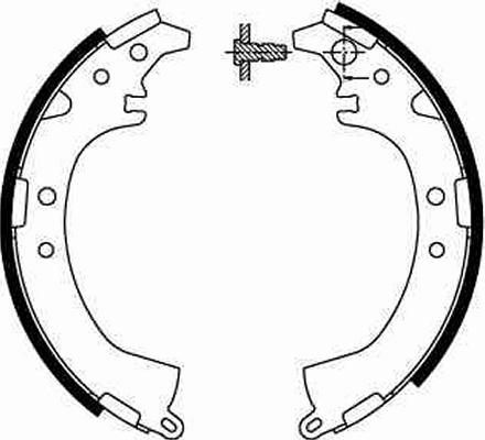 TRW GS8672 - Brake Shoe Set www.autospares.lv