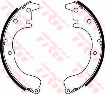 TRW GS8046 - Brake Shoe Set www.autospares.lv