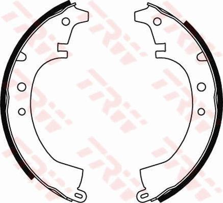 TRW GS8047 - Brake Shoe Set www.autospares.lv