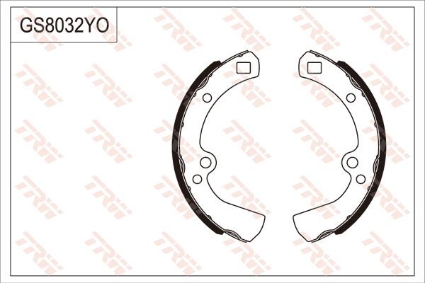 TRW GS8032 - Bremžu loku kompl., Stāvbremze www.autospares.lv