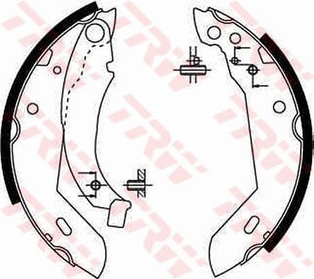 TRW GS8158 - Bremžu loku komplekts autospares.lv