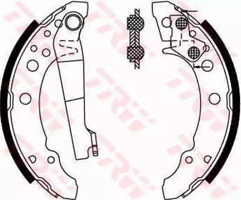 BOSCH 986487002 - Brake Shoe Set www.autospares.lv