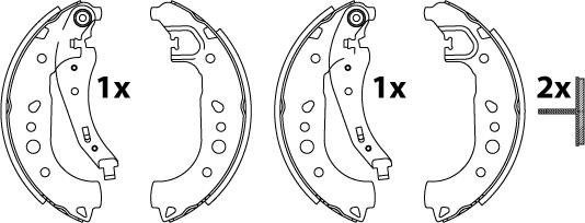 TRW GS8862 - Bremžu loku komplekts autospares.lv