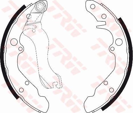 TRW GS8298 - Brake Shoe Set www.autospares.lv