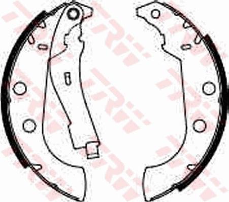 TRW GS8272 - Bremžu loku komplekts autospares.lv