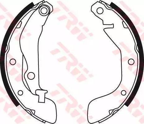 RIDER RD.2638.GS8760 - Brake Shoe Set www.autospares.lv