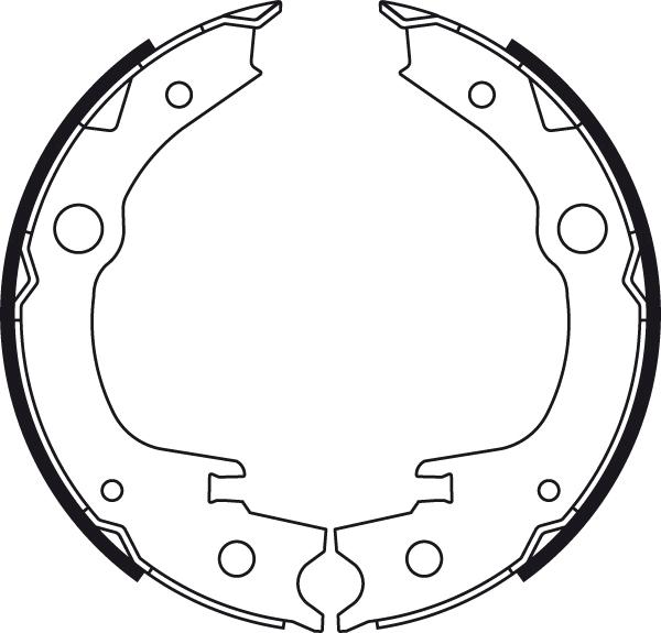 TRW GS8709 - Brake Shoe Set, parking brake www.autospares.lv