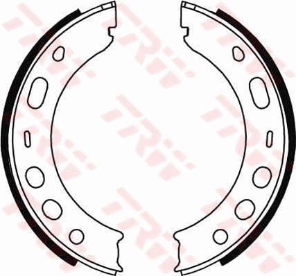 TRW GS8706 - Brake Shoe Set, parking brake www.autospares.lv