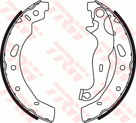 TRW GS8787 - Brake Shoe Set www.autospares.lv