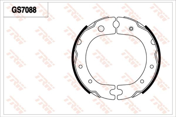 TRW GS7088 - Bremžu loku kompl., Stāvbremze www.autospares.lv