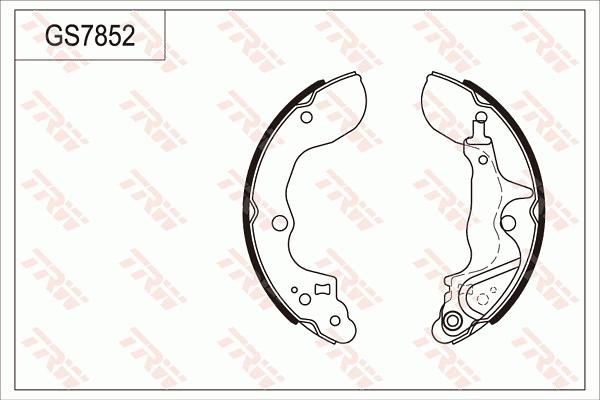 TRW GS7852 - Bremžu loku komplekts www.autospares.lv