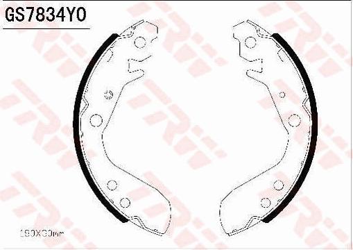 TRW GS7834 - Bremžu loku komplekts www.autospares.lv