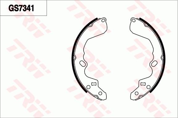 TRW GS7341 - Bremžu loku komplekts www.autospares.lv