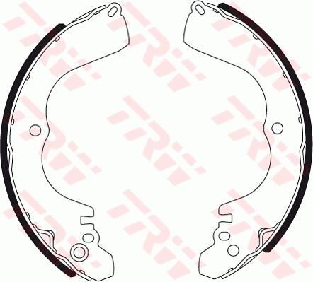 TRW GS7356 - Brake Shoe Set www.autospares.lv