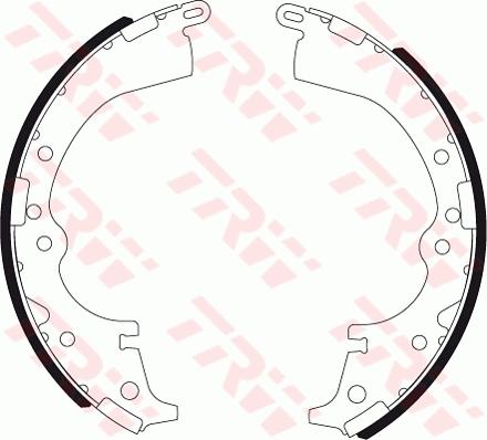 TRW GS7334 - Brake Shoe Set www.autospares.lv