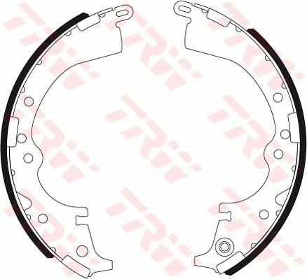 TRW GS7333 - Brake Shoe Set www.autospares.lv