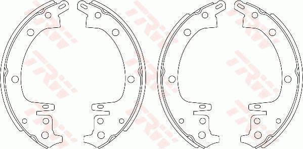 TRW GS7321 - Brake Shoe Set www.autospares.lv